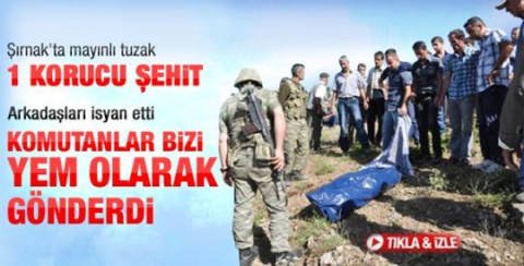 Şırnak'ta mayın patladı: 1 korucu şehit