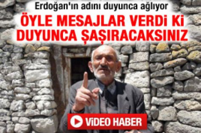 Erdoğan'ın adını duyunca ağlıyor - Video