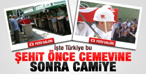Alevi şehide 2 ayrı cenaze namazı 