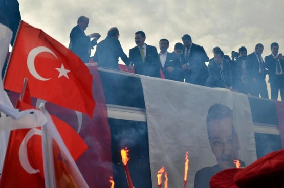 Gökçek'i mehterle karşıladılar