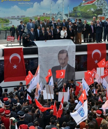 Gökçek'i mehterle karşıladılar