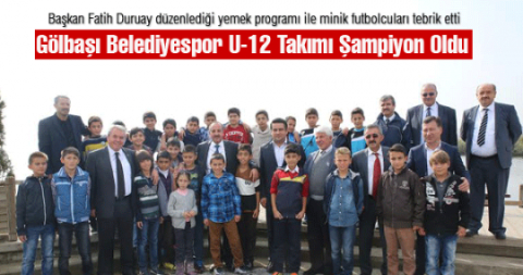 U-12 MİNİKLER FUTBOL TAKIMI ŞAMPİYON OLDU