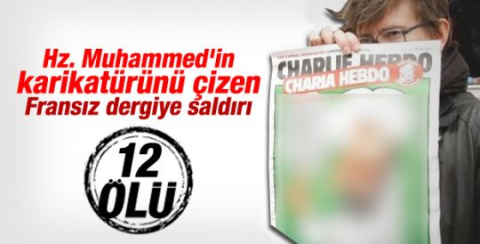 Paris'te mizah dergisine saldırı