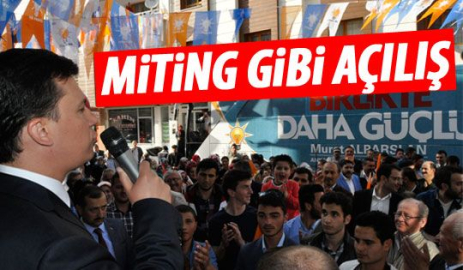 Gölbaşı'nda Miting Gibi Açılış