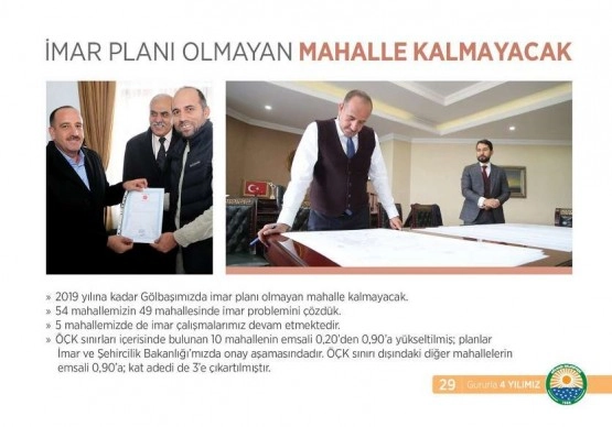 Gölbaşı Belediyesi 4. hizmet yılı