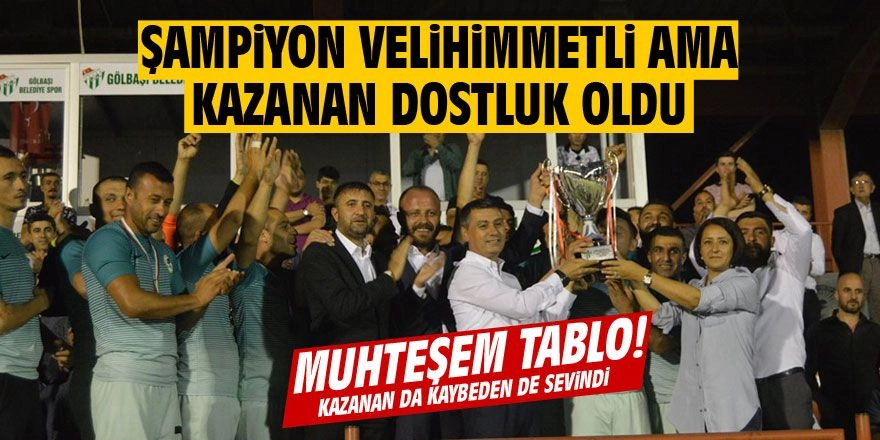 Turnuvanın şampiyonu Velihimmetlispor