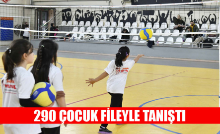 “FABRİKA VOLEYBOL” PROJESİ SAYESİNDE 290 ÇOCUK FİLEYLE TANIŞTI